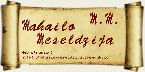 Mahailo Meseldžija vizit kartica